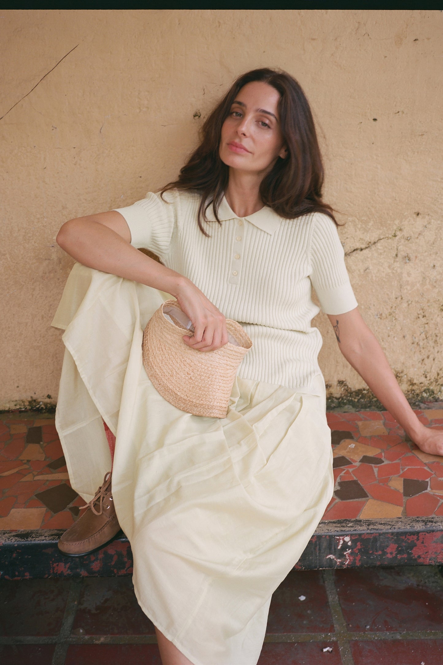 COTTON SILK GODETS SKIRT