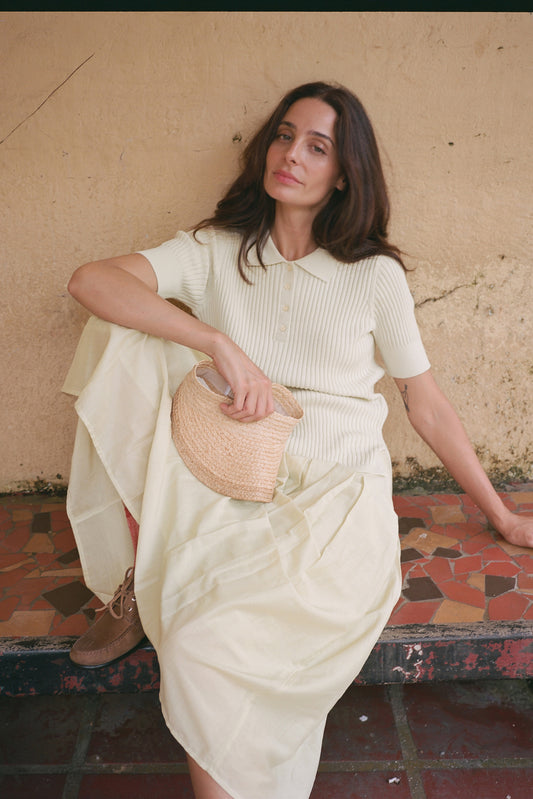 COTTON SILK GODETS SKIRT 3