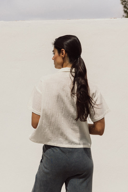 EYELET EMBROIDERED SHIRT 3