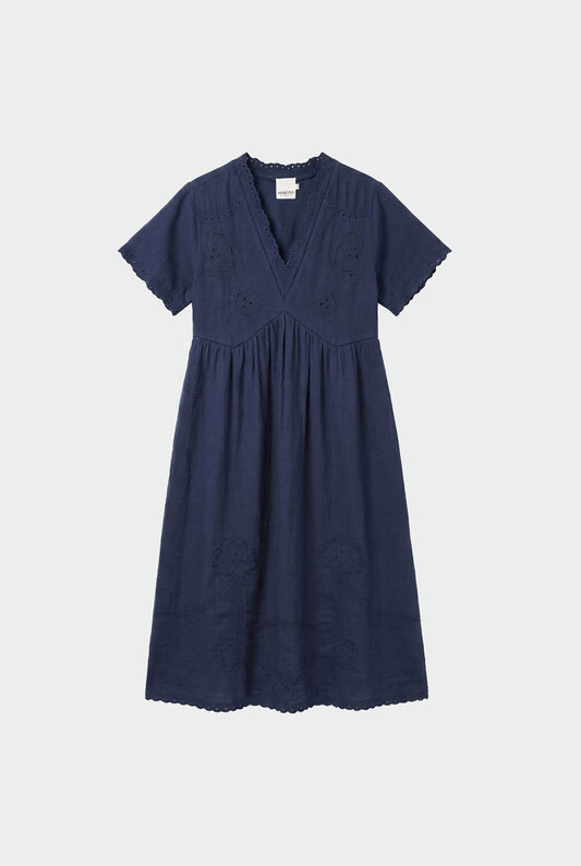 EYELET EMBROIDERED WIDE DRESS 5