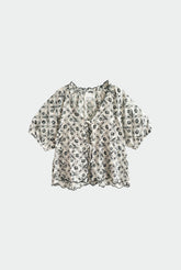 VINTAGE PRINT SHIRT WITH TIES