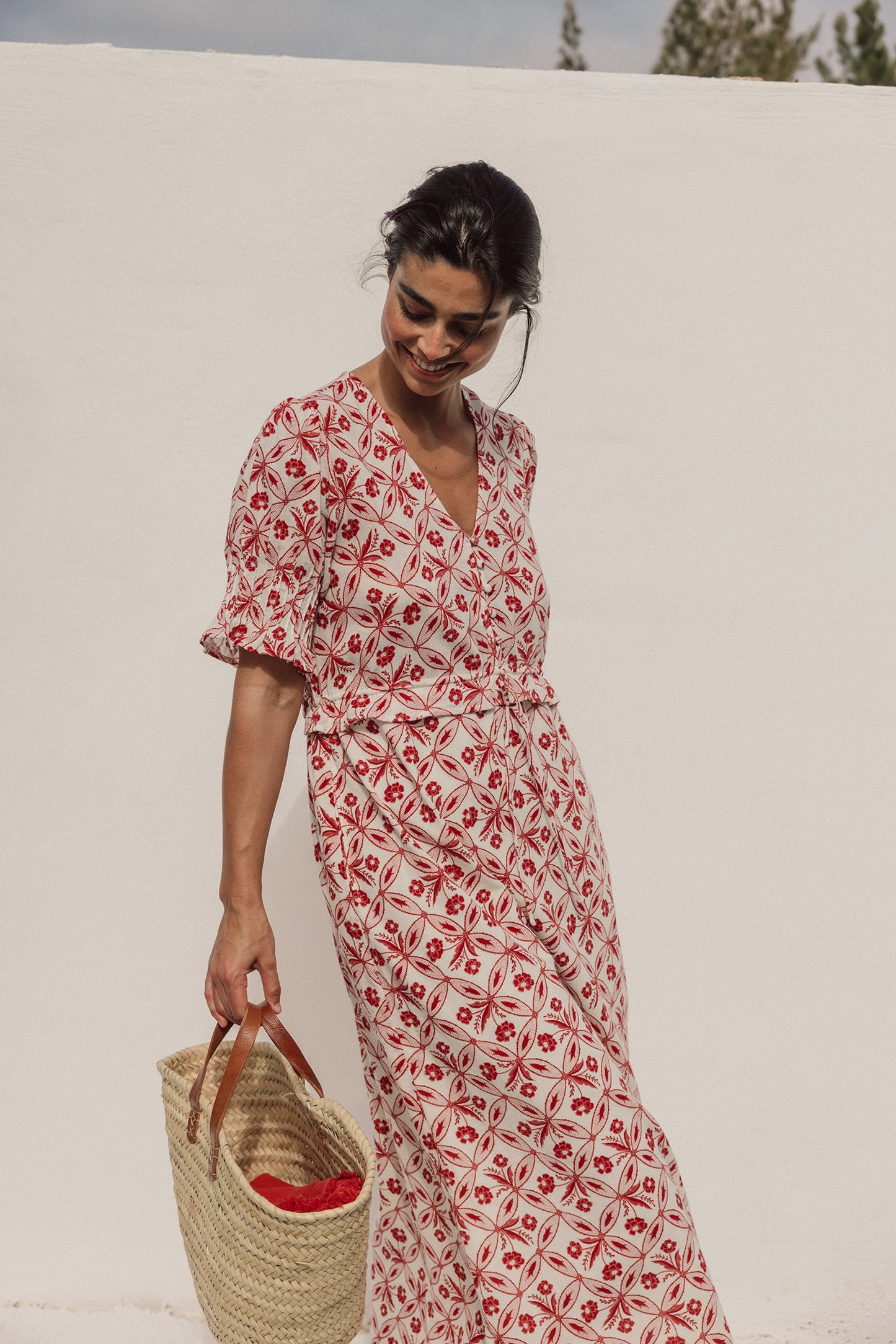 VINTAGE PRINT DRESS