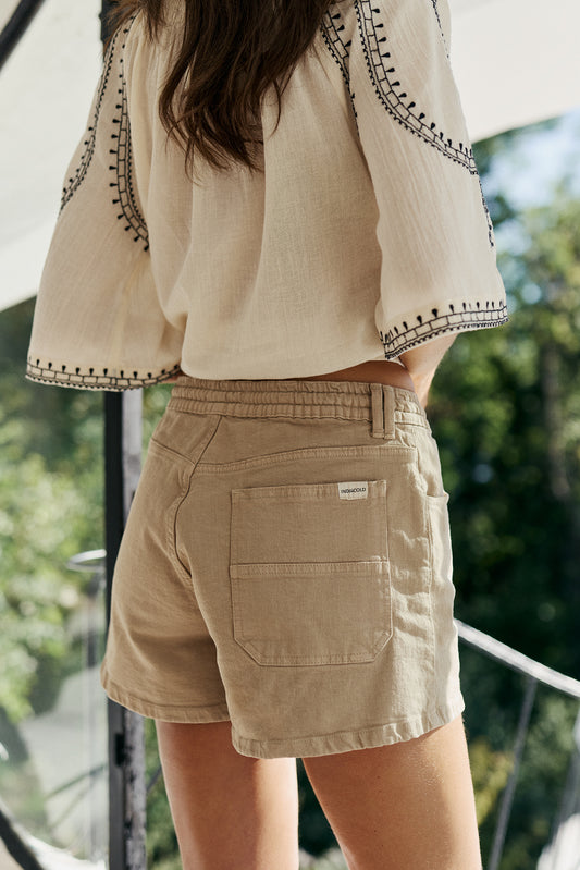 ELASTIC-WAISTBAND DRAWSTRING SHORT 3