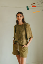 ELASTIC-WAISTBAND DRAWSTRING SHORT