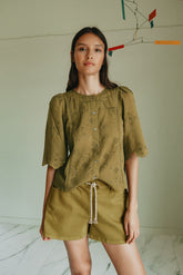 ELASTIC-WAISTBAND DRAWSTRING SHORT