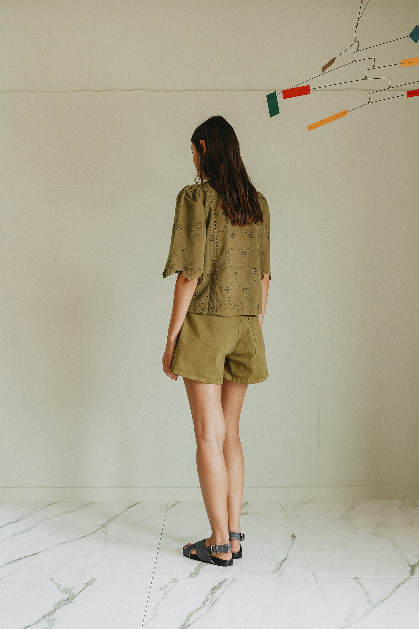 ELASTIC-WAISTBAND DRAWSTRING SHORT