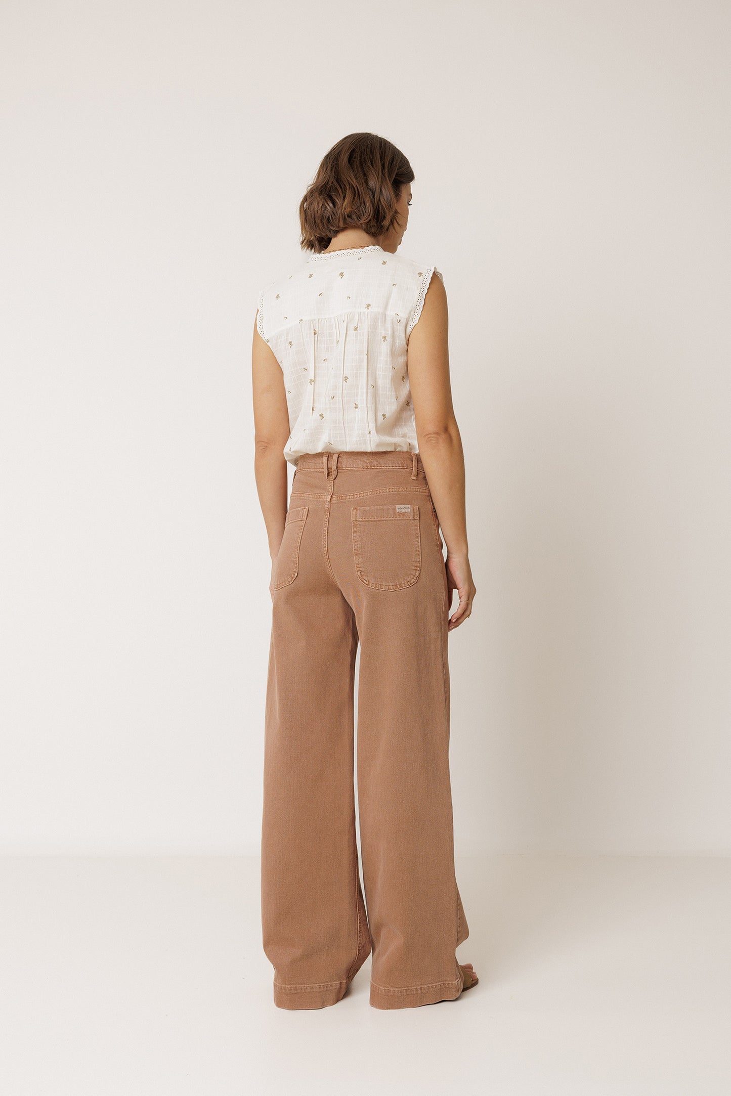 CROSSED-WAISTBAND PANT