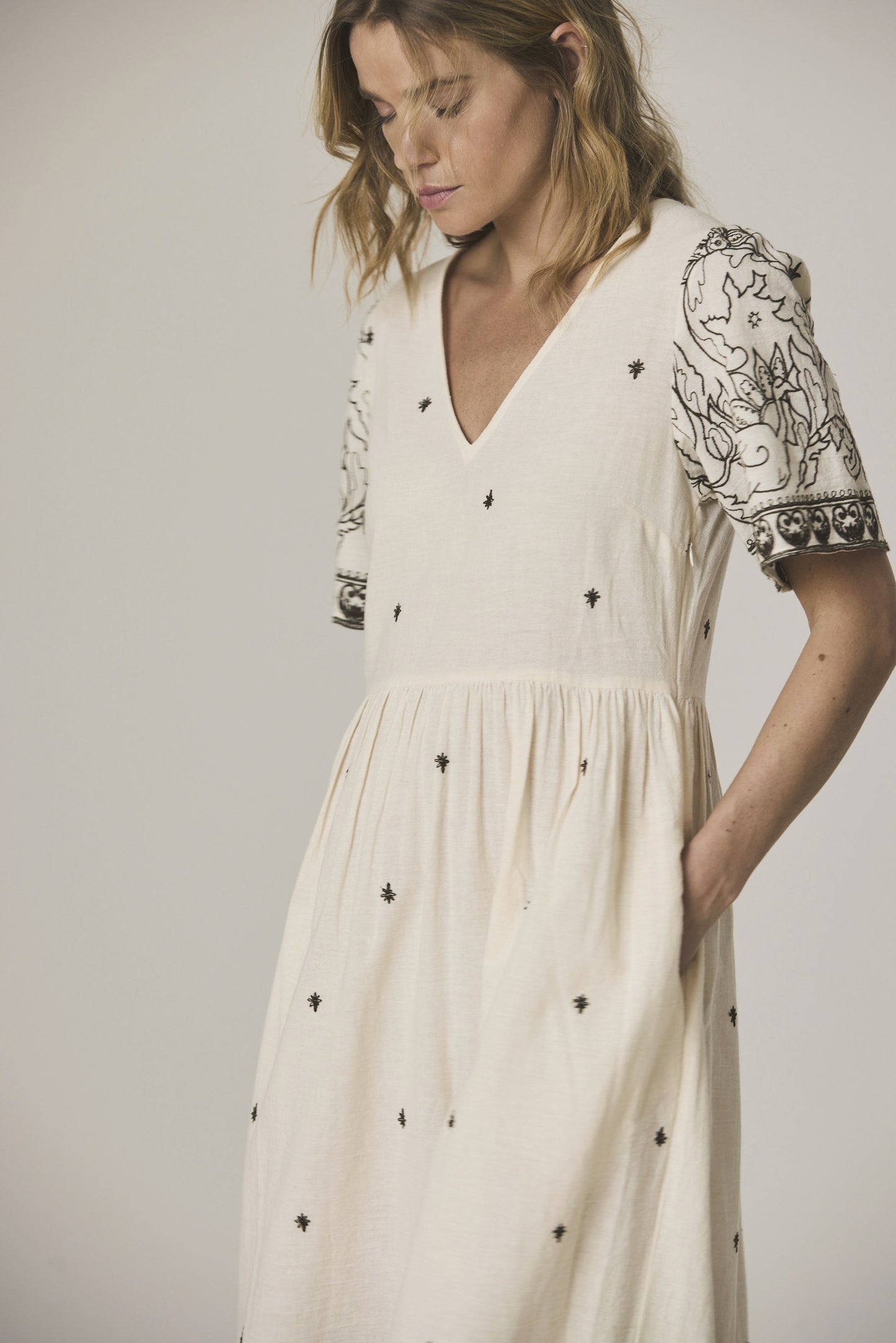 EMBROIDERED DRESS