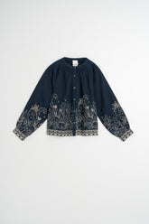 FLORAL HEM BLOUSE
