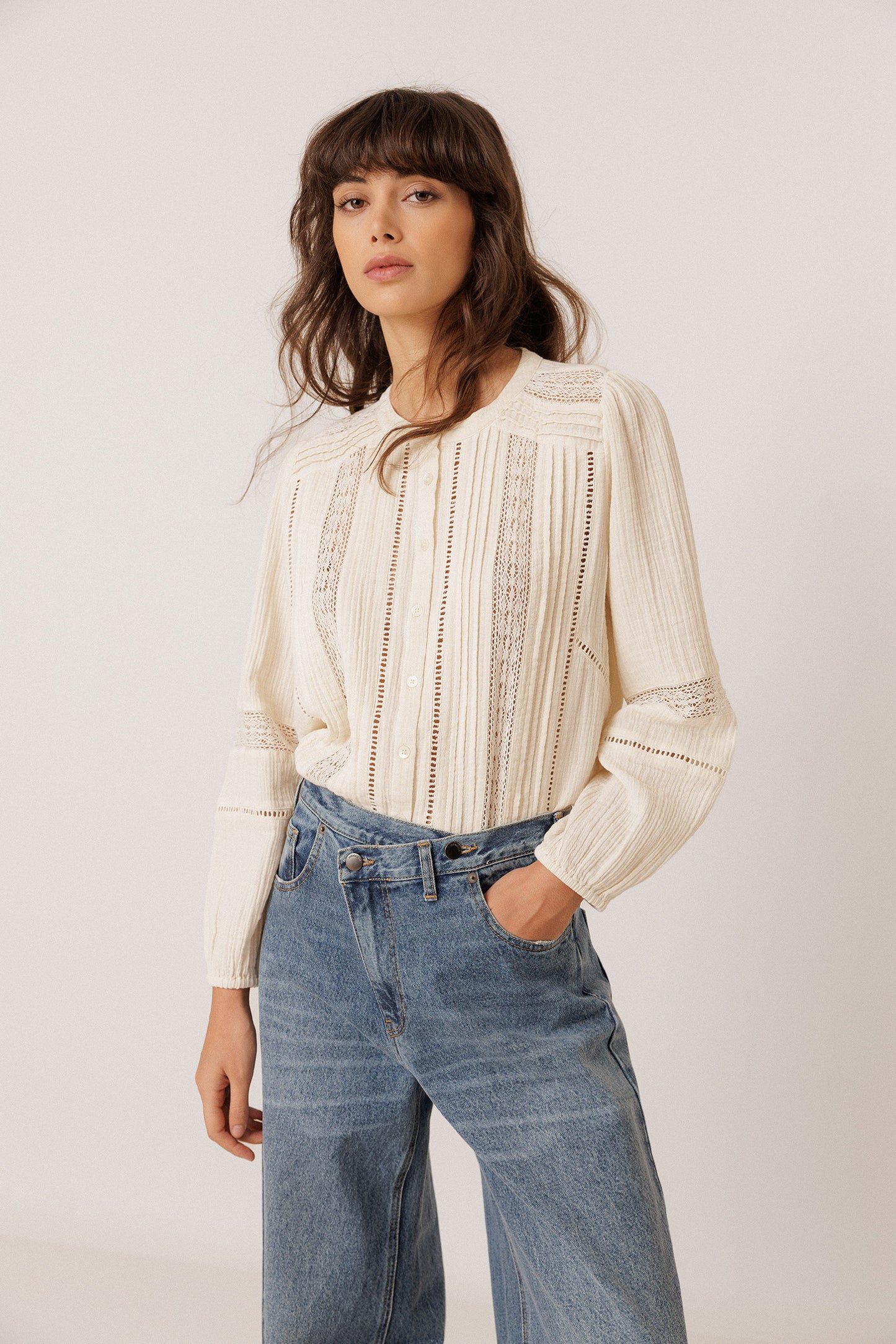 ROMANTIC DOUBLE GAUZE SHIRT