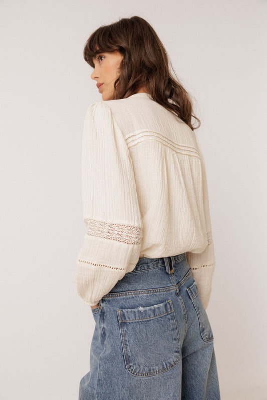 ROMANTIC DOUBLE GAUZE SHIRT 5