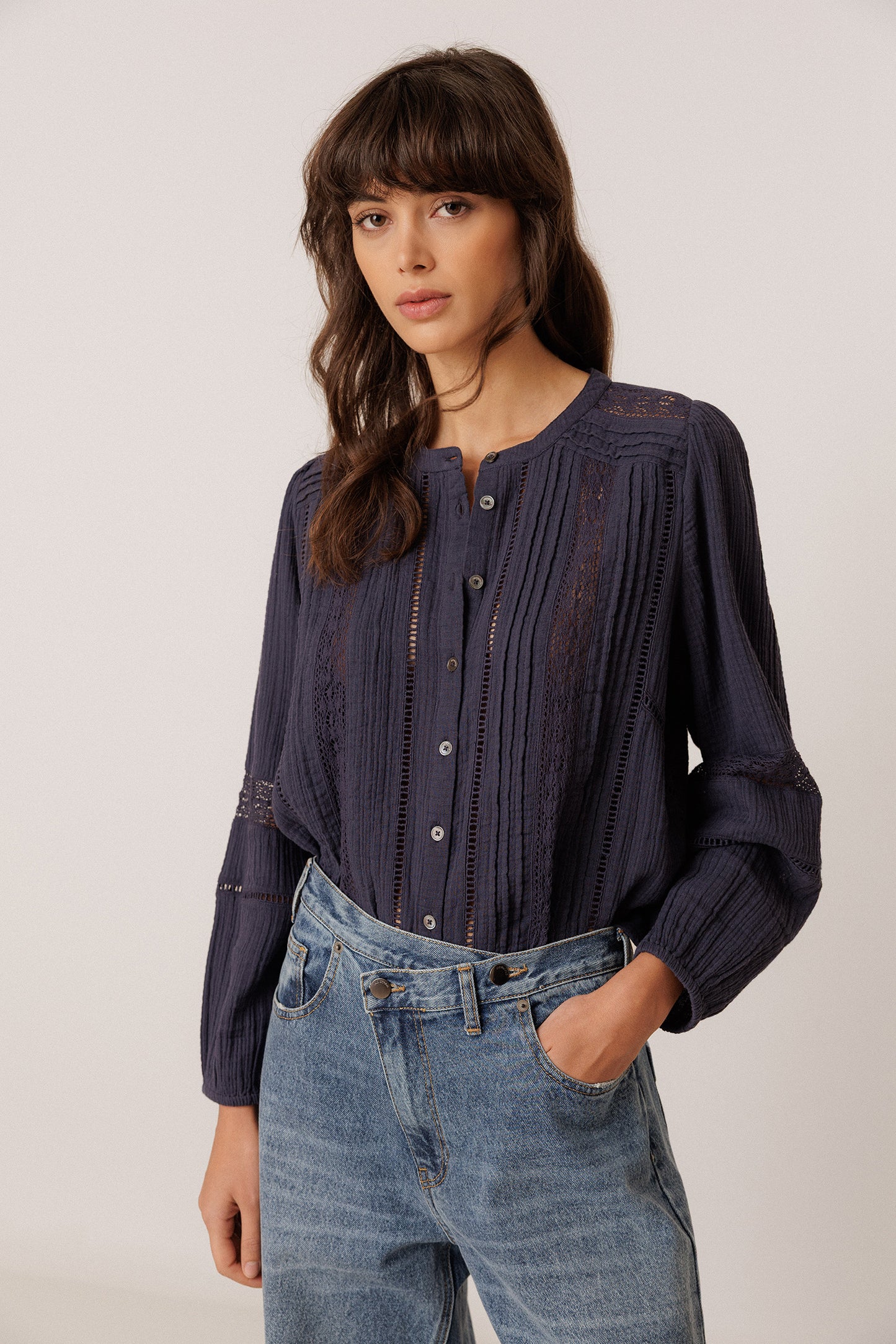 ROMANTIC DOUBLE GAUZE SHIRT