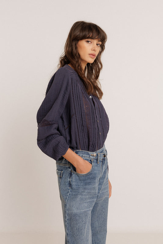 ROMANTIC DOUBLE GAUZE SHIRT 5