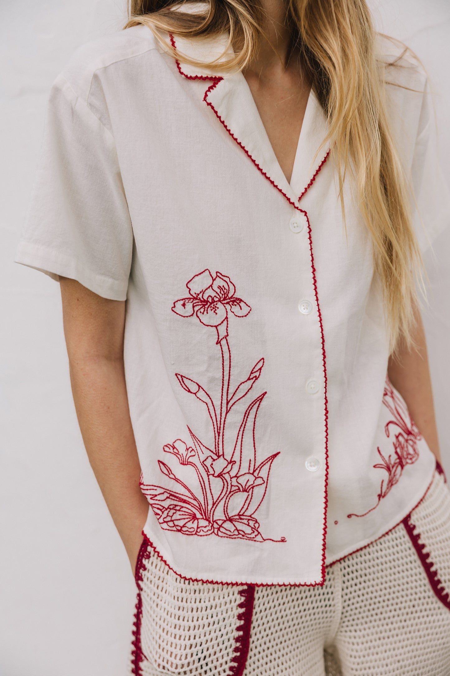 MAXI EMBROIDERED SHIRT