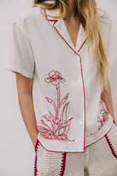 MAXI EMBROIDERED SHIRT