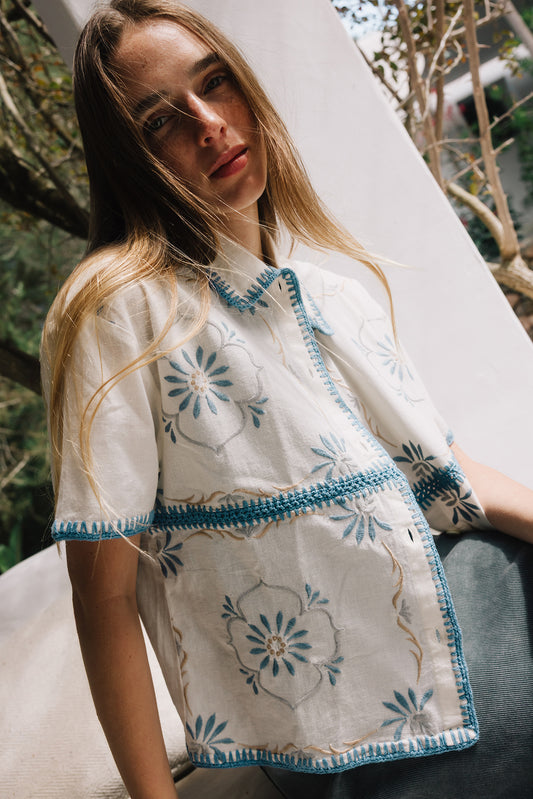 FLORAL EMBROIDERED SHIRT 2