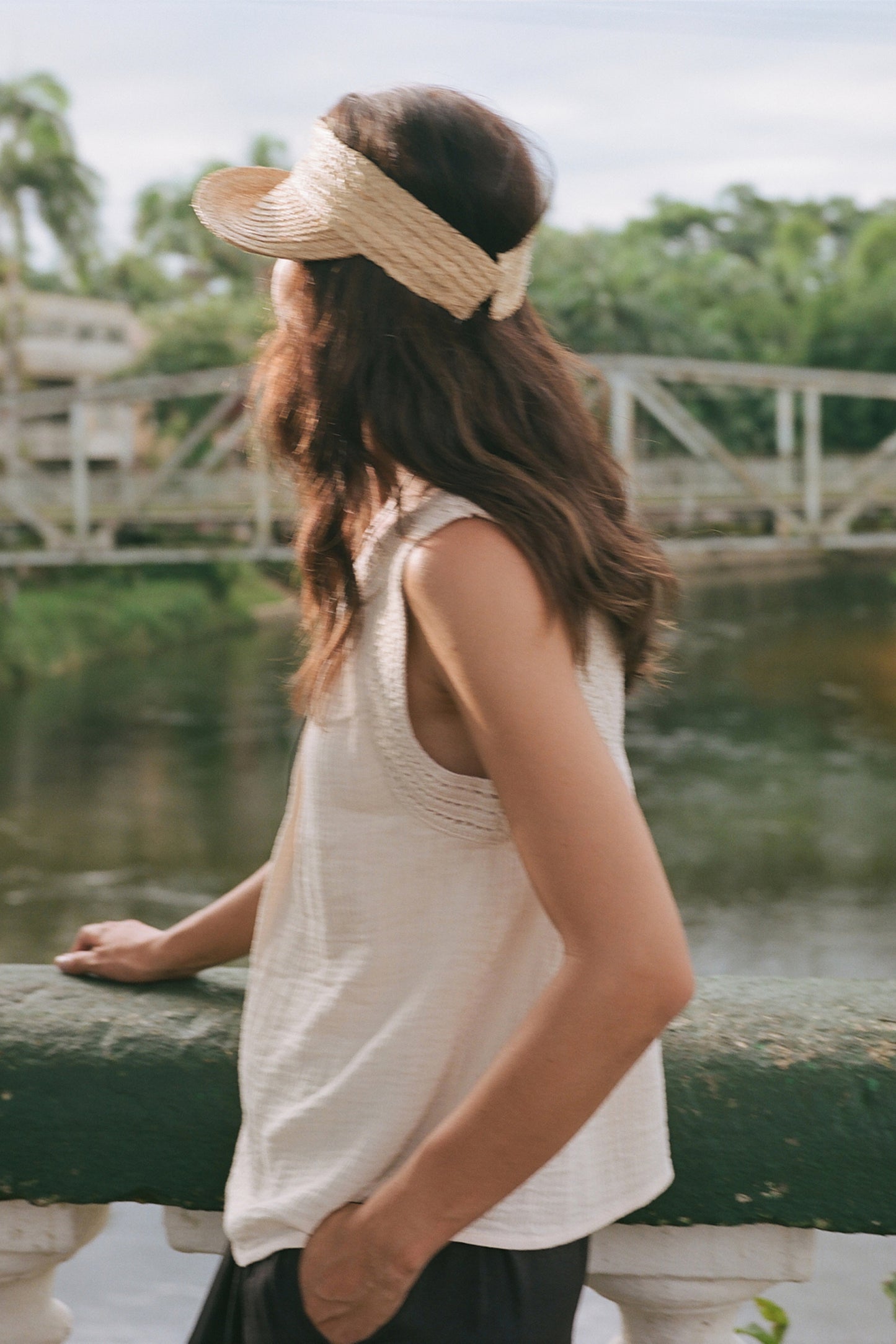 DOUBLE gauze CROCHET TOP