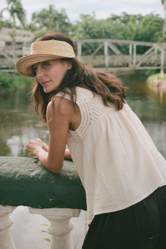 DOUBLE gauze CROCHET TOP 3