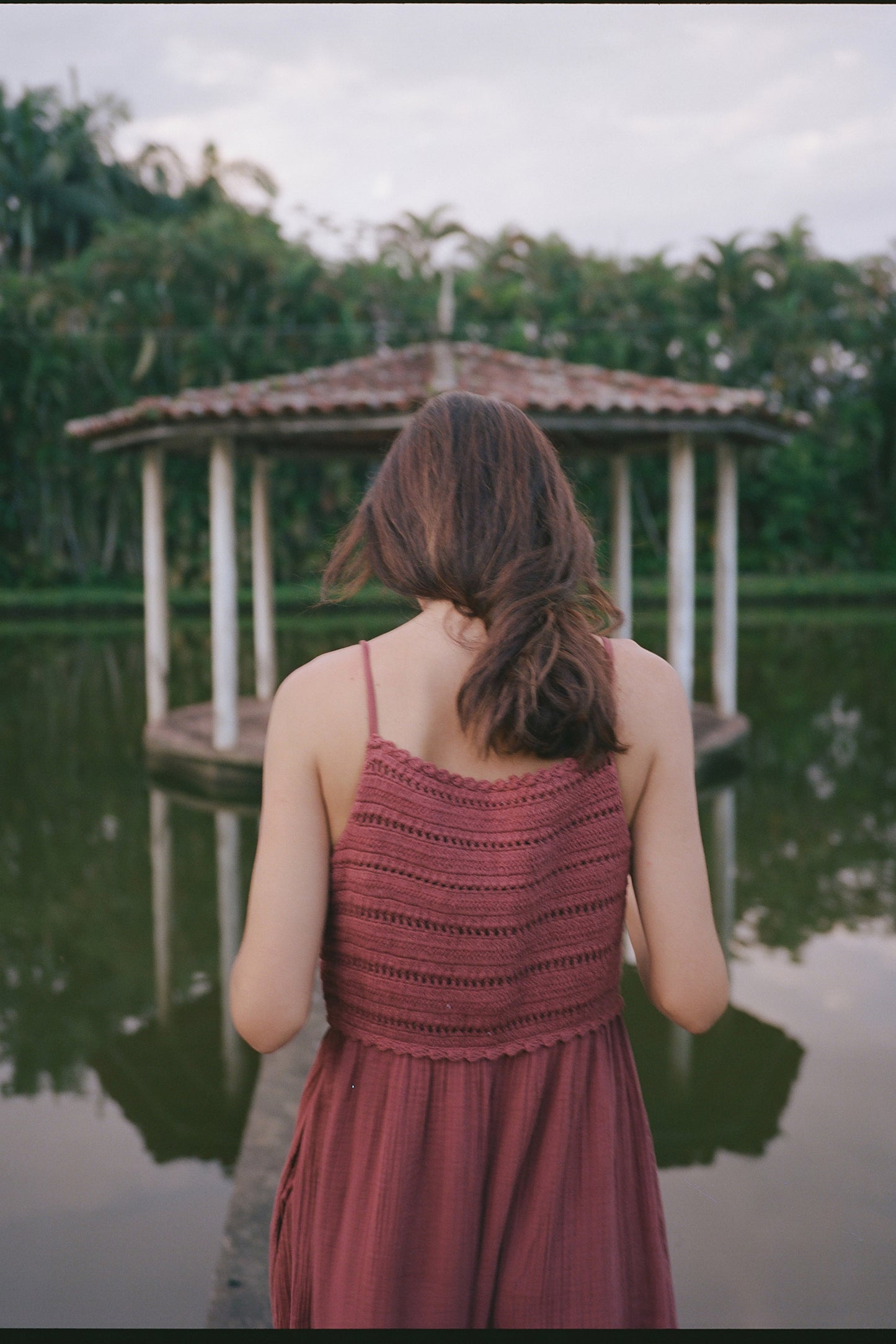 DOUBLE gauze CROCHET DRESS