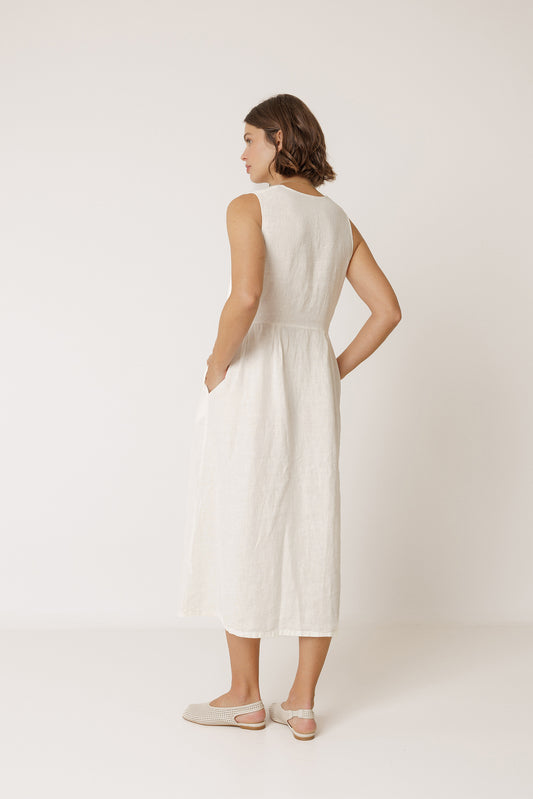 LINEN MULTIPOSITION DRESS 2