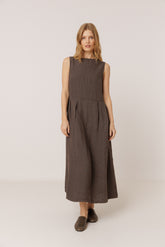 LINEN MULTIPOSITION DRESS