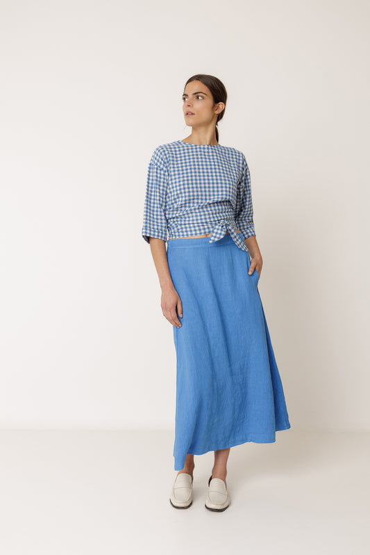 LONG LINEN SKIRT 2