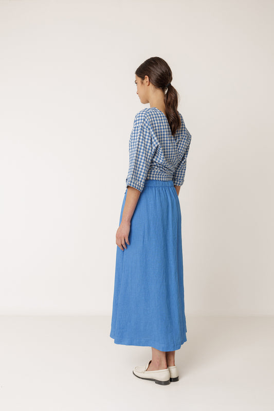 LONG LINEN SKIRT 3