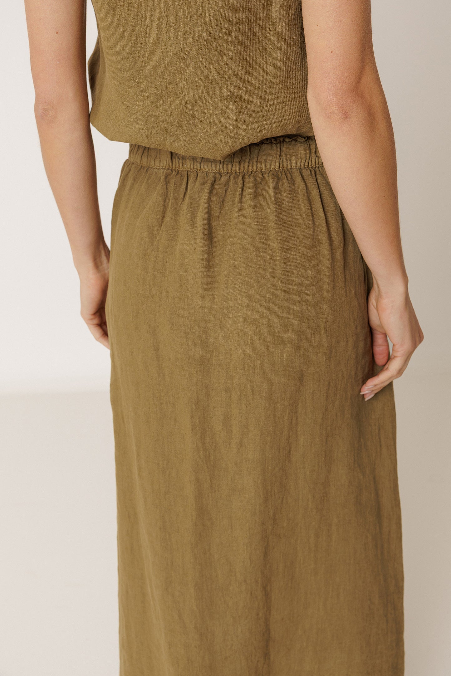 LONG LINEN SKIRT