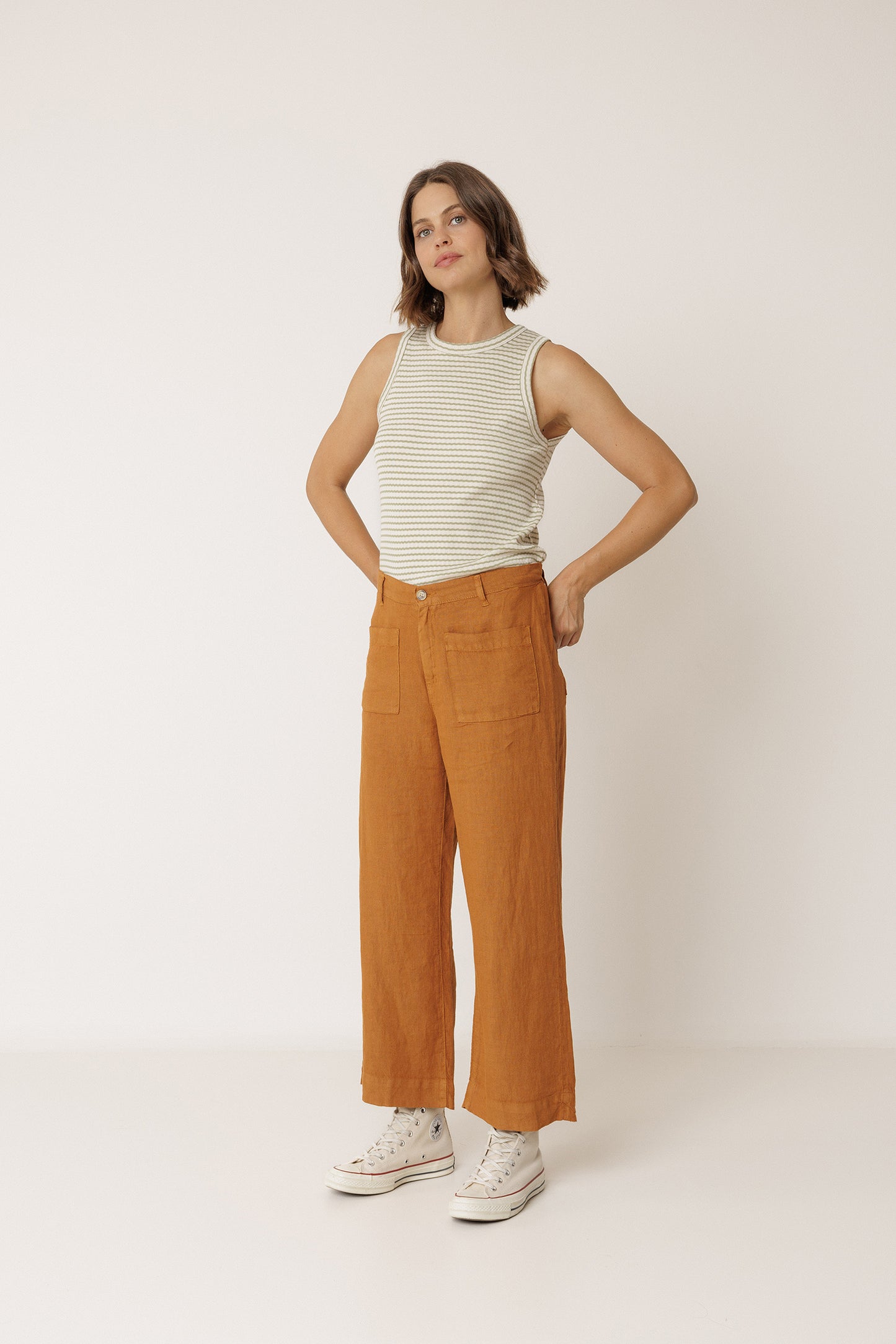 FLOWY LINEN PANT