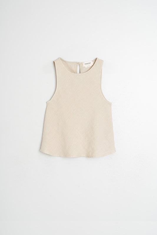 SHORT LINEN TOP 4