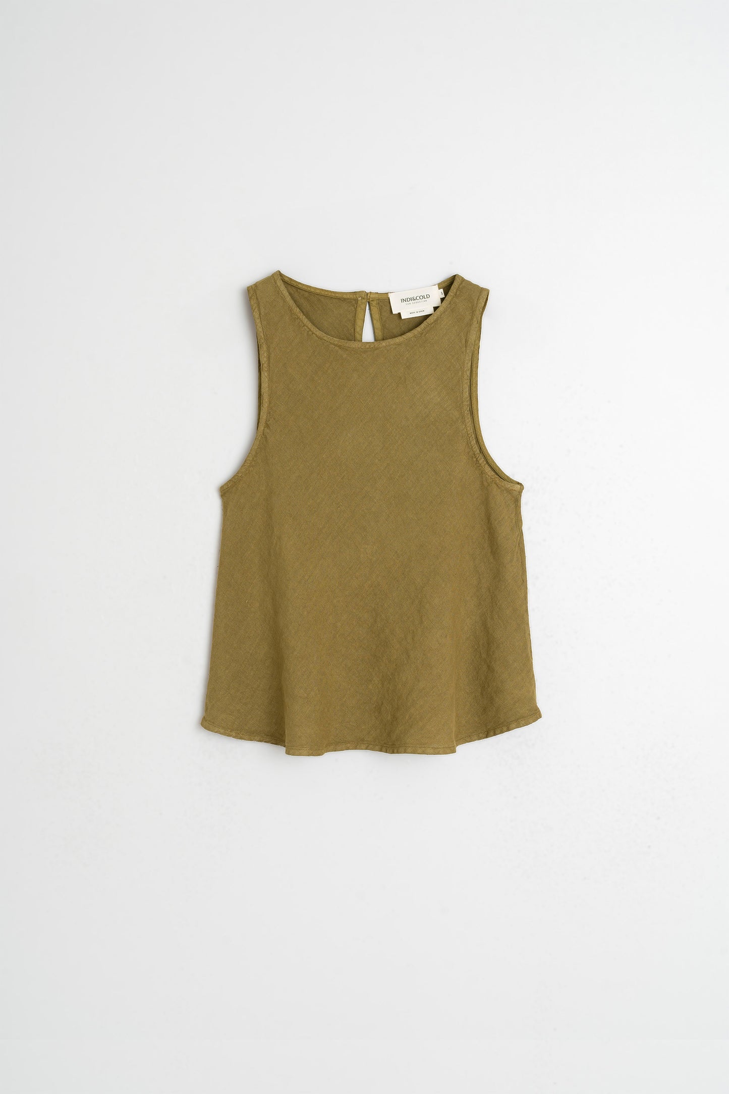 SHORT LINEN TOP