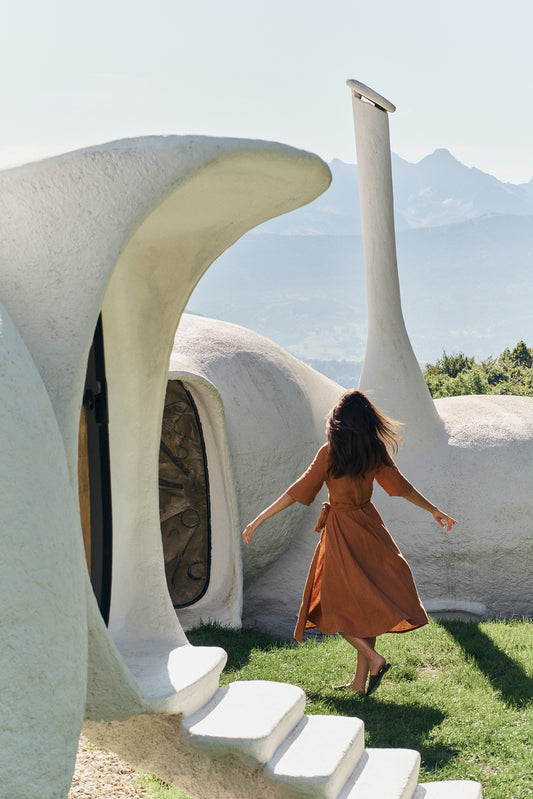 CROSSOVER LINEN DRESS 3