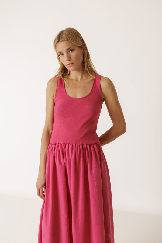 COMBINATION POPLIN DRESS 4