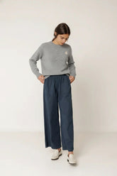 STRAIGHT POPLIN PANT