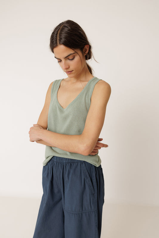 STRAIGHT POPLIN PANT 2