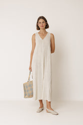 CREPE MAXI DRESS