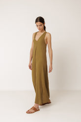 CREPE MAXI DRESS