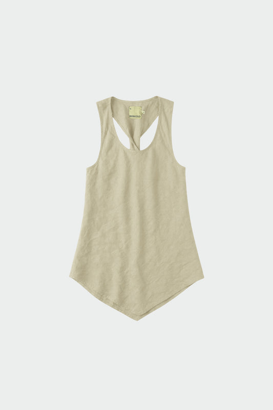 LINEN TOP WITH ASYMMETRICAL HEM 5