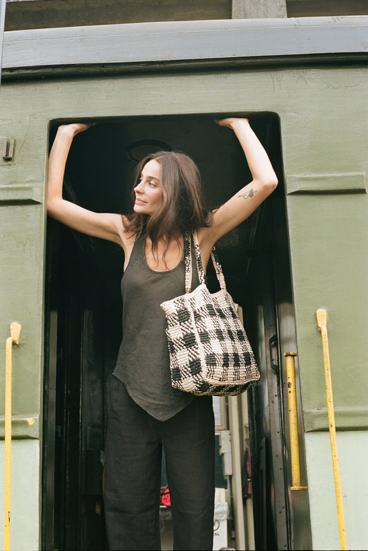 LINEN TOP WITH ASYMMETRICAL HEM 1