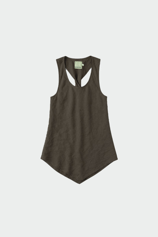LINEN TOP WITH ASYMMETRICAL HEM 6