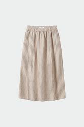 STRIPED LINEN SKIRT