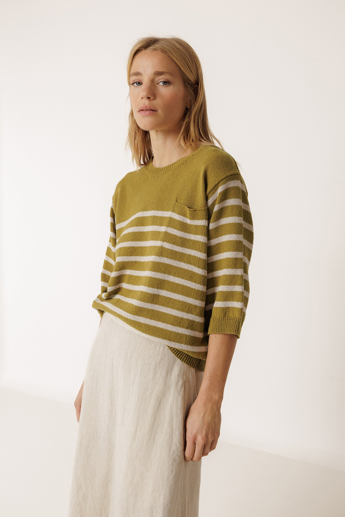 SAILOR-STRIPE SWEATER