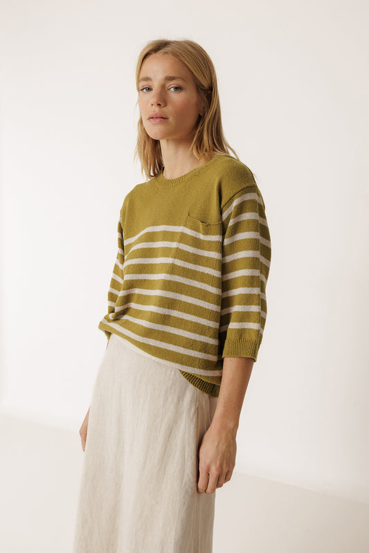 SAILOR-STRIPE SWEATER 1