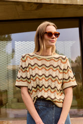 ZIG-ZAG CROCHET SWEATER