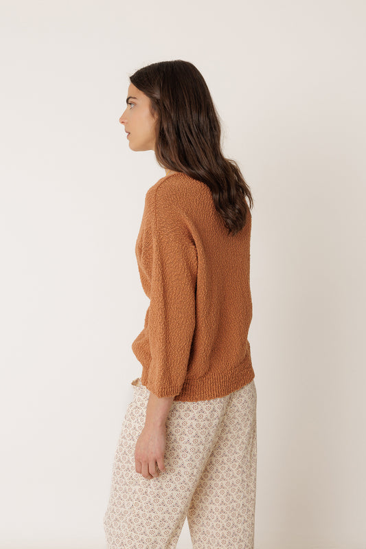 ORGANIC COTTON BOUCLÉ SWEATER 4