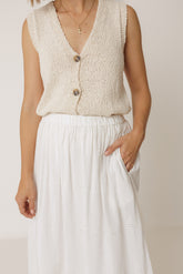 ORGANIC COTTON BOUCLÉ VEST
