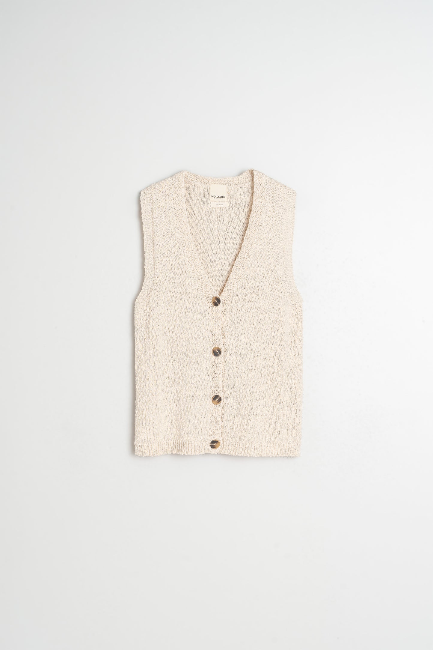 ORGANIC COTTON BOUCLÉ VEST