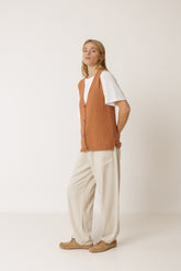 ORGANIC COTTON BOUCLÉ VEST
