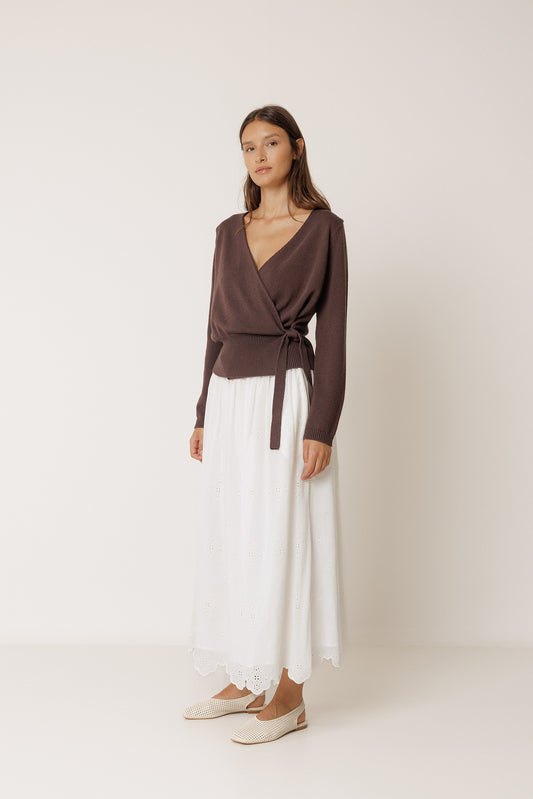 KNIT WRAP-OVER CARDIGAN 2