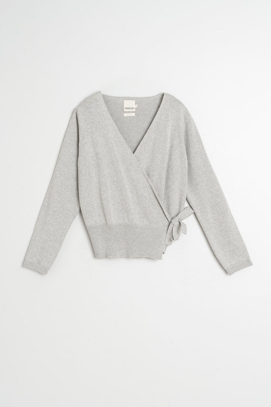 KNIT WRAP-OVER CARDIGAN 5